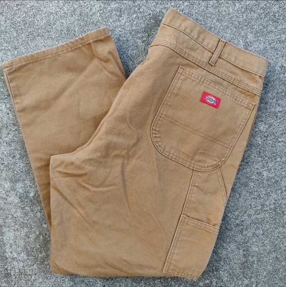 Dickies Utility Pants Workwear Chore Rancher Carpenter Jeans Tan Brown 42x30 - Picture 12 of 12
